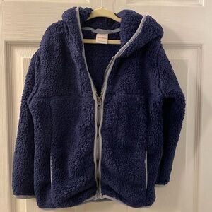 Hanna Andersson size 110 US 5 zip hoodie shearling
